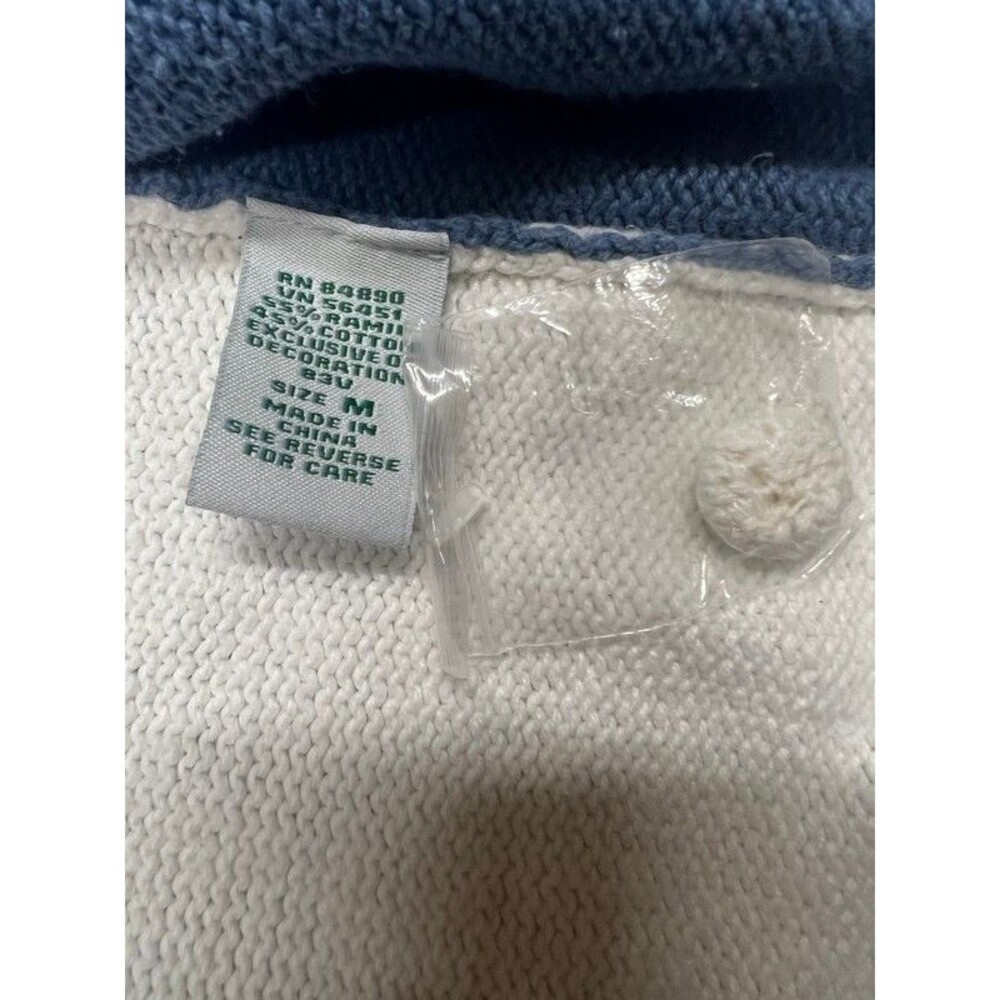 Vintage Haband Embroidered Floral Birds Button Up Cardigan Sweater Size Medium - Picture 5 of 7